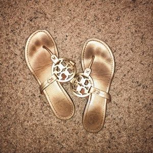 Gold Tory Burch sandals